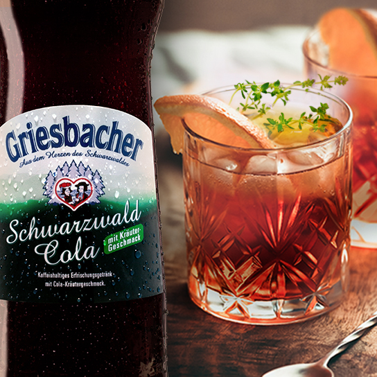 Alkoholfreier Aperitif mit Schwarzwald Cola