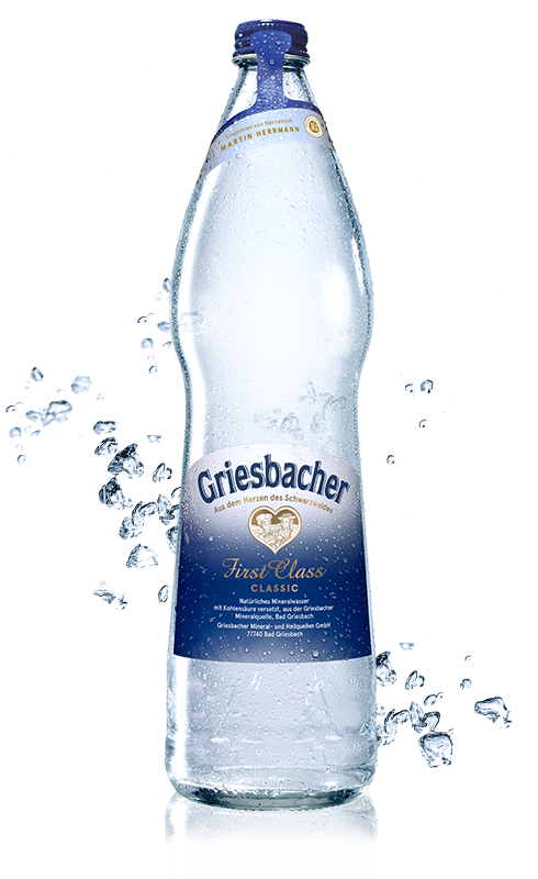 Griesbacher Mineralwasser Flasche First Class classic